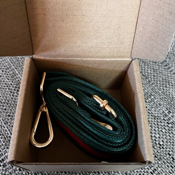 NEW Red/Green Guitar Style Web Canvas
Purse Bag Handbag Strap Adjustable - Picture 8 of 9